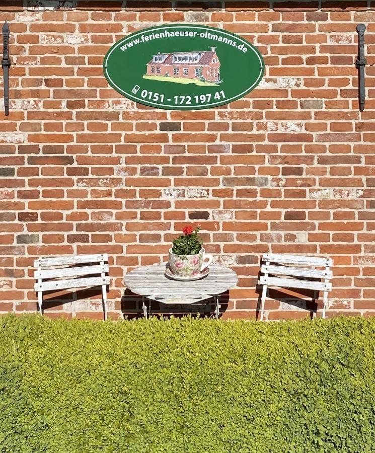 Oltmanns Ferienhaus Bummert Am Hafen 글레트지일 외부 사진