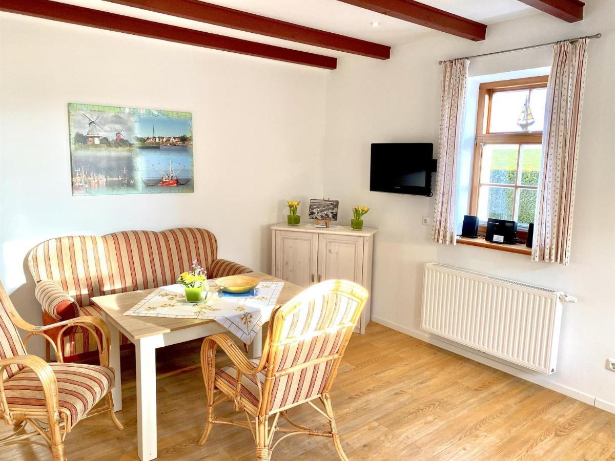 Oltmanns Ferienhaus Bummert Am Hafen 글레트지일 외부 사진